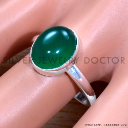 Green Onyx 925 Sterling Silver Ring (SJWR-1703)