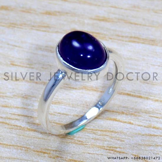 Amethyst 925 Sterling Silver Ring (SJWR-1705)