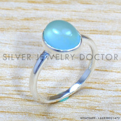 Chalcedony 925 Sterling Silver Ring (SJWR-1708) Chalcedony 925 Sterling Silver Ring (SJWR-1708)