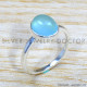 Chalcedony 925 Sterling Silver Ring (SJWR-1708)