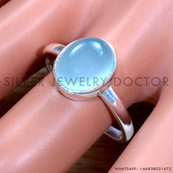 Chalcedony 925 Sterling Silver Ring (SJWR-1708)