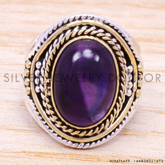 Amethyst 925 Sterling Silver Ring (SJWR-171) Amethyst 925 Sterling Silver Ring (SJWR-171)