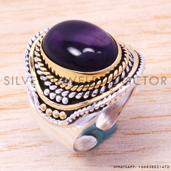 Amethyst 925 Sterling Silver Ring (SJWR-171) Amethyst 925 Sterling Silver Ring (SJWR-171)
