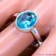 Blue Topaz 925 Sterling Silver Ring (SJWR-1710)