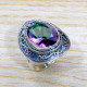 Ancient Look Jewelry 925 Sterling Silver Mystic Topaz Gemstone Ring SJWR-1711