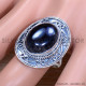 Black Rutile 925 Sterling Silver Ring (SJWR-1714)