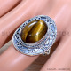 Tiger Eye 925 Sterling Silver Ring (SJWR-1719)