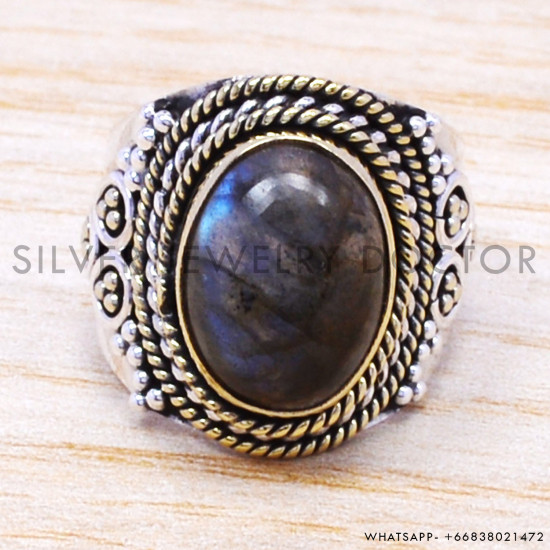 Labradorite 925 Sterling Silver Ring (SJWR-172) Labradorite 925 Sterling Silver Ring (SJWR-172)