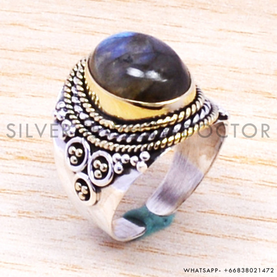 Labradorite 925 Sterling Silver Ring (SJWR-172) Labradorite 925 Sterling Silver Ring (SJWR-172)