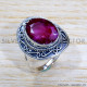 Ruby 925 Sterling Silver Ring (SJWR-1727)