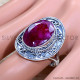 Ruby 925 Sterling Silver Ring (SJWR-1727)