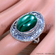 Malachite 925 Sterling Silver Ring (SJWR-1728)