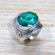 Emerald 925 Sterling Silver Ring (SJWR-1730)