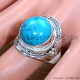Turquoise 925 Sterling Silver Ring (SJWR-1735)