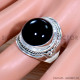Black Onyx 925 Sterling Silver Ring (SJWR-1737)