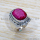 Ruby 925 Sterling Silver Ring (SJWR-1744)