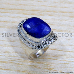 Sapphire 925 Sterling Silver Ring (SJWR-1745)
