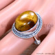 Tiger Eye 925 Sterling Silver Ring (SJWR-1747)