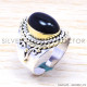 Black Onyx 925 Sterling Silver Ring (SJWR-175) Black Onyx 925 Sterling Silver Ring (SJWR-175)