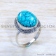 Turquoise 925 Sterling Silver Ring (SJWR-1755)