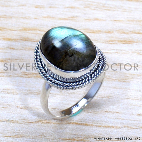 Labradorite 925 Sterling Silver Ring (SJWR-1756)