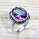 Mystic Topaz 925 Sterling Silver Ring (SJWR-1758)
