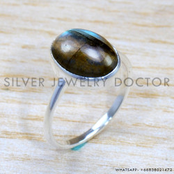 Labradorite 925 Sterling Silver Ring (SJWR-1763) Labradorite 925 Sterling Silver Ring (SJWR-1763)