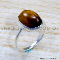 Tiger Eye 925 Sterling Silver Ring (SJWR-1764) Tiger Eye 925 Sterling Silver Ring (SJWR-1764)