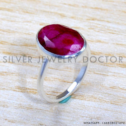 Ruby 925 Sterling Silver Ring (SJWR-1766) Ruby 925 Sterling Silver Ring (SJWR-1766)