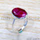 Ruby 925 Sterling Silver Ring (SJWR-1766)