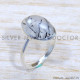 Black Rutile 925 Sterling Silver Ring (SJWR-1769)