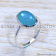 Chalcedony 925 Sterling Silver Ring (SJWR-1770)