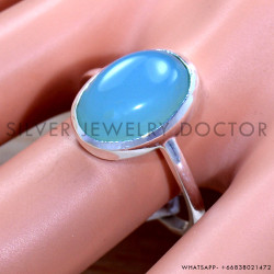 Chalcedony 925 Sterling Silver Ring (SJWR-1770)