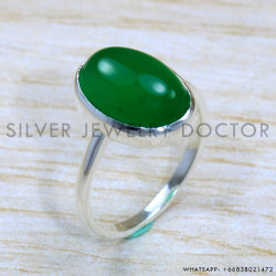 Green Onyx 925 Sterling Silver Ring (SJWR-1771) Green Onyx 925 Sterling Silver Ring (SJWR-1771)