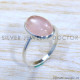 Rose Quartz 925 Sterling Silver Ring (SJWR-1774)