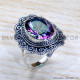 Mystic Topaz 925 Sterling Silver Ring (SJWR-1776)