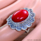 Coral 925 Sterling Silver Ring (SJWR-1778)