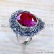 Ruby 925 Sterling Silver Ring (SJWR-1779)