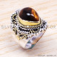 Tiger Eye 925 Sterling Silver Ring (SJWR-178) Tiger Eye 925 Sterling Silver Ring (SJWR-178)