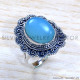 Chalcedony 925 Sterling Silver Ring (SJWR-1780)