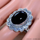 Black Onyx 925 Sterling Silver Ring (SJWR-1786)