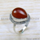 Carnelian 925 Sterling Silver Ring (SJWR-1788)