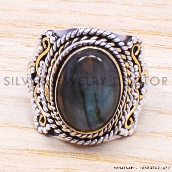 Labradorite 925 Sterling Silver Ring (SJWR-179) Labradorite 925 Sterling Silver Ring (SJWR-179)