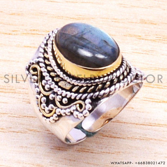 Labradorite 925 Sterling Silver Ring (SJWR-179) Labradorite 925 Sterling Silver Ring (SJWR-179)