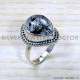 Black Rutile 925 Sterling Silver Ring (SJWR-1790)