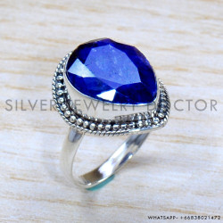 Sapphire 925 Sterling Silver Ring (SJWR-1792)
