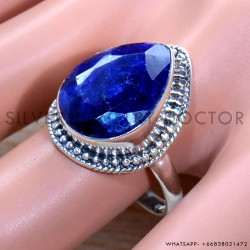 Sapphire 925 Sterling Silver Ring (SJWR-1792)