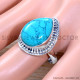 Turquoise 925 Sterling Silver Ring (SJWR-1799)