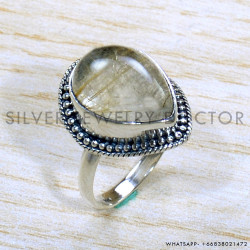 Golden Rutile 925 Sterling Silver Ring (SJWR-1800) Golden Rutile 925 Sterling Silver Ring (SJWR-1800)