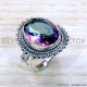 Mystic Topaz 925 Sterling Silver Ring (SJWR-1804)